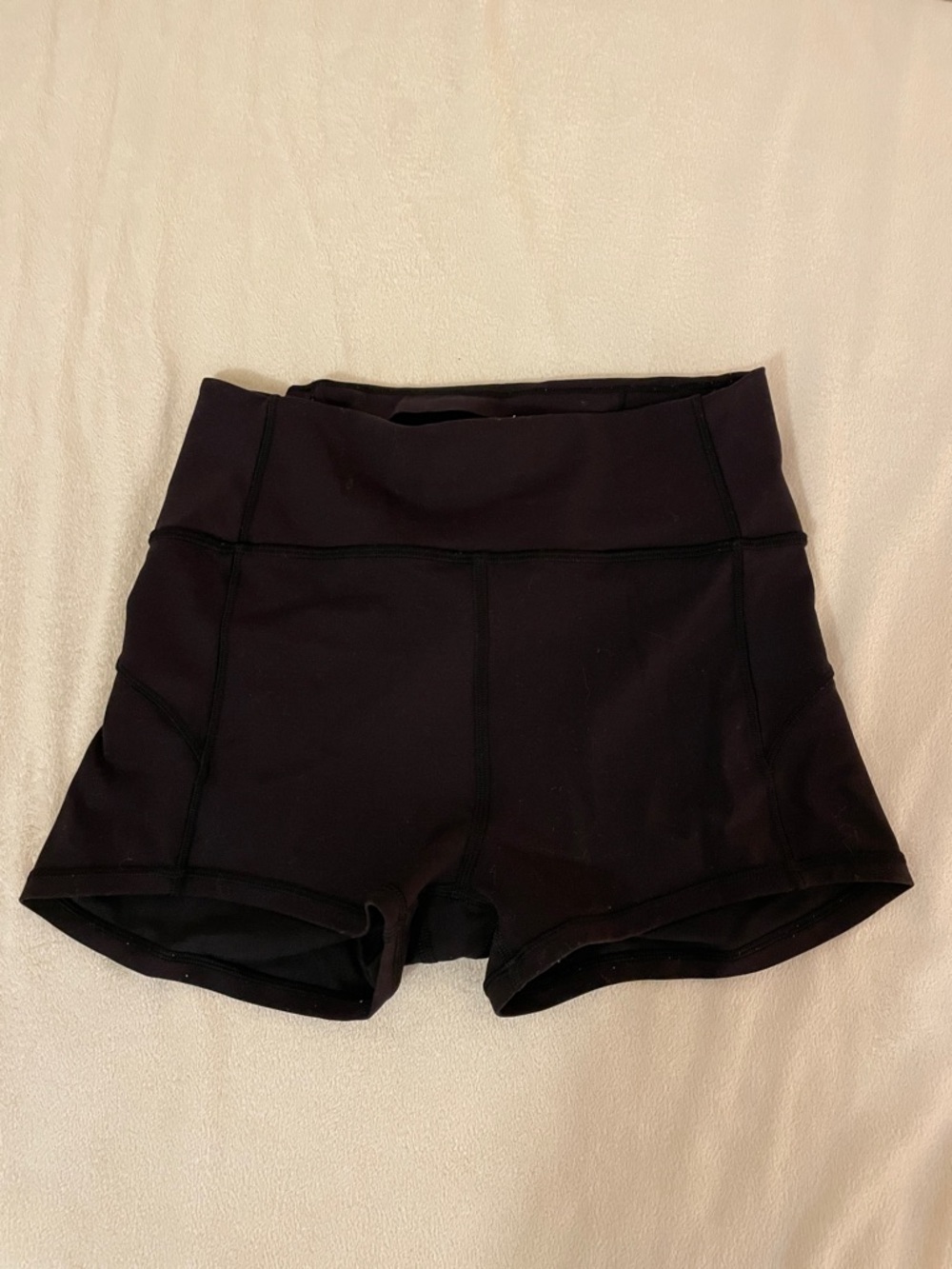Lululemon High-Waist Black Women’s Active Shorts